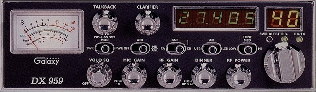 Galaxy Dx-959 Top Line AM/SSB 40ch CB Radio